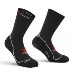 Funkční protiskluzové ponožky GRIP, +5/+40°C, černé, XTECH